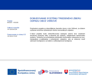 Dodudovanie systému triedeného zberu